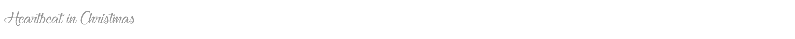 Heartbeat In Christmas font preview
